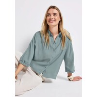 Street One Buttoned Shirtcollar Blouse Arona Blue