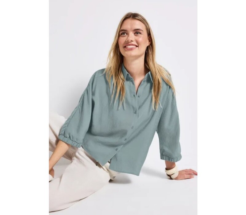 Street One Buttoned Shirtcollar Blouse Arona Blue