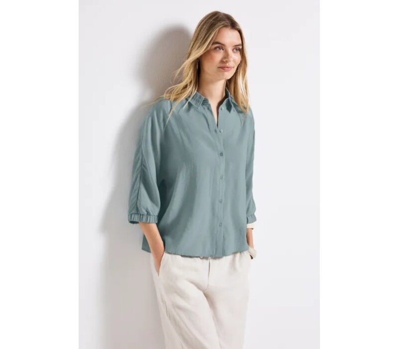 Street One Buttoned Shirtcollar Blouse Arona Blue