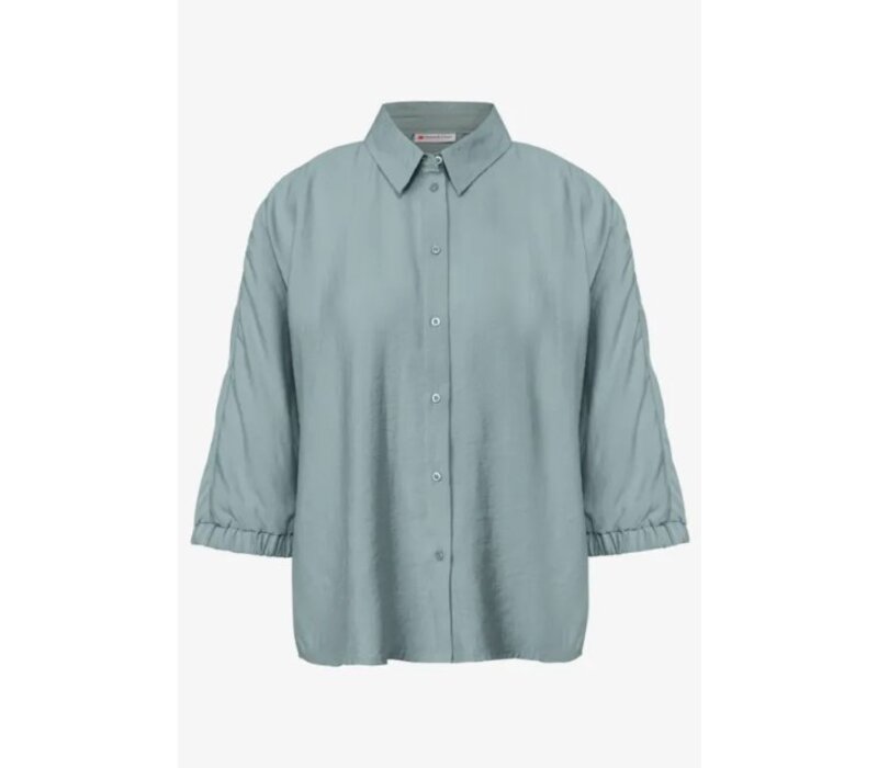 Street One Buttoned Shirtcollar Blouse Arona Blue