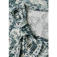 Street One Printed Jersey Top Knot Detail Tide Blue