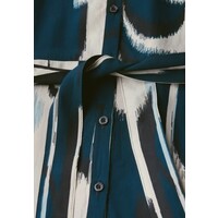 Street One Sleeveless Viscose Shirt Dress Tide Blue