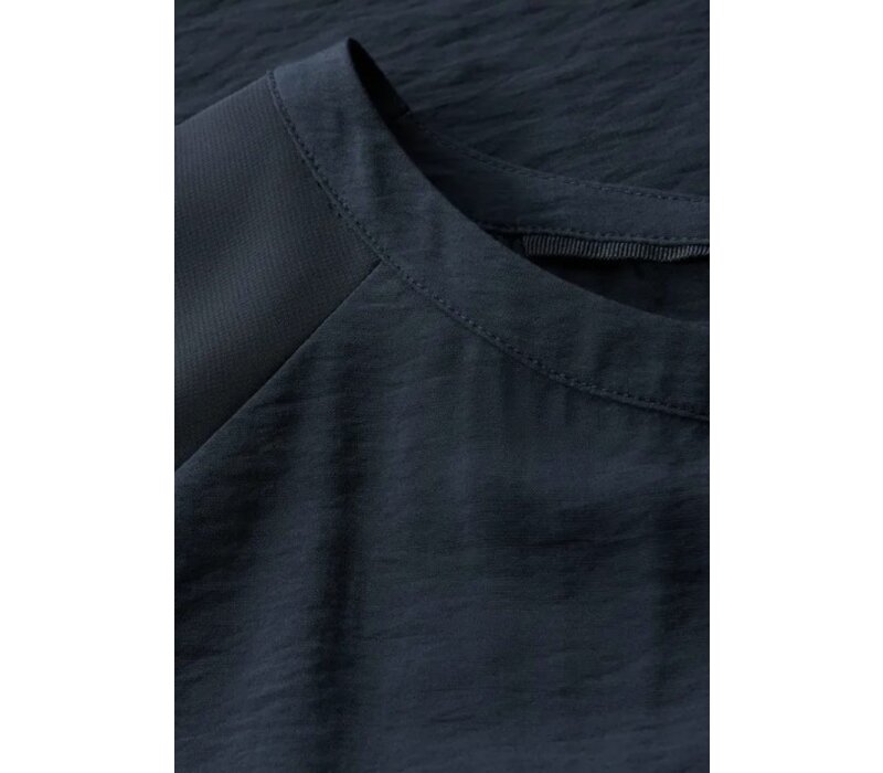 Street One Mat Mix Shirtblouse Deepwater Blue