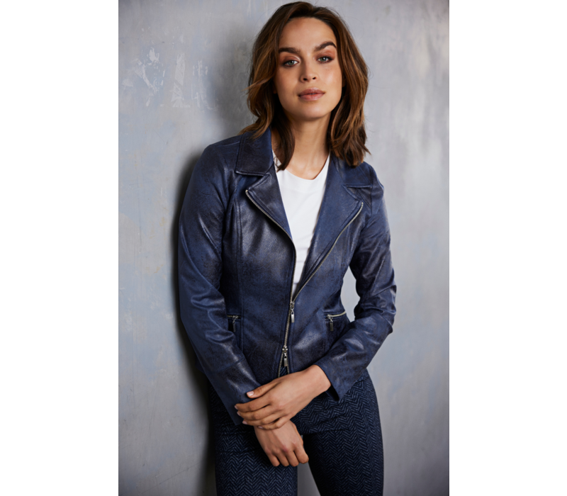 Helena Hart Zipper Biker Jeans