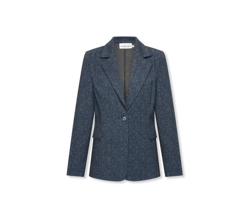 Helena Hart Blazer Ziggy Lano Tweed Marine