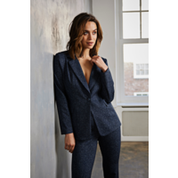 Helena Hart Blazer Ziggy Lano Tweed Marine