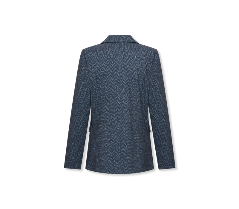 Helena Hart Blazer Ziggy Lano Tweed Marine