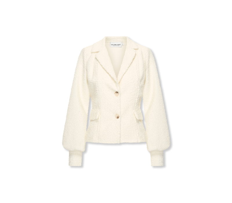 Helena Hart Blazer Lorie Frotte Ecru