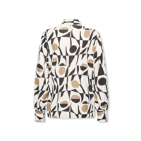 Helena Hart Top Jozzy Print Clash Camel