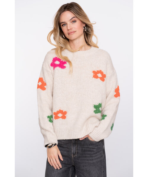 Geisha Geisha Pullover Flowers