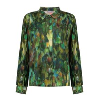 Geisha Blouse Print Green