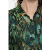 Geisha Blouse Print Green