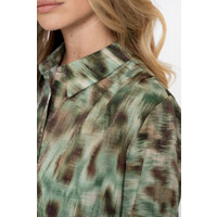 Geisha Blouse Print Green