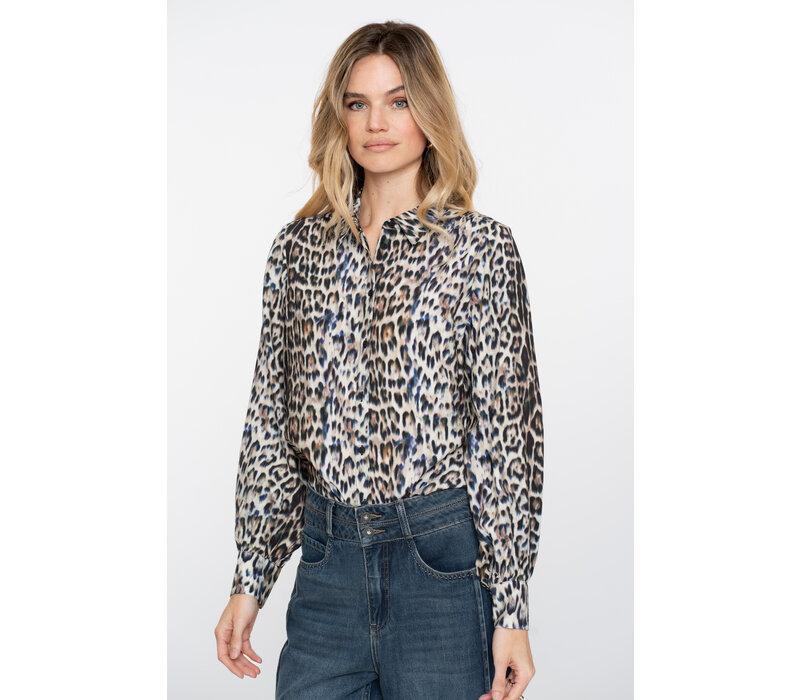 Geisha Blouse Animal Camel