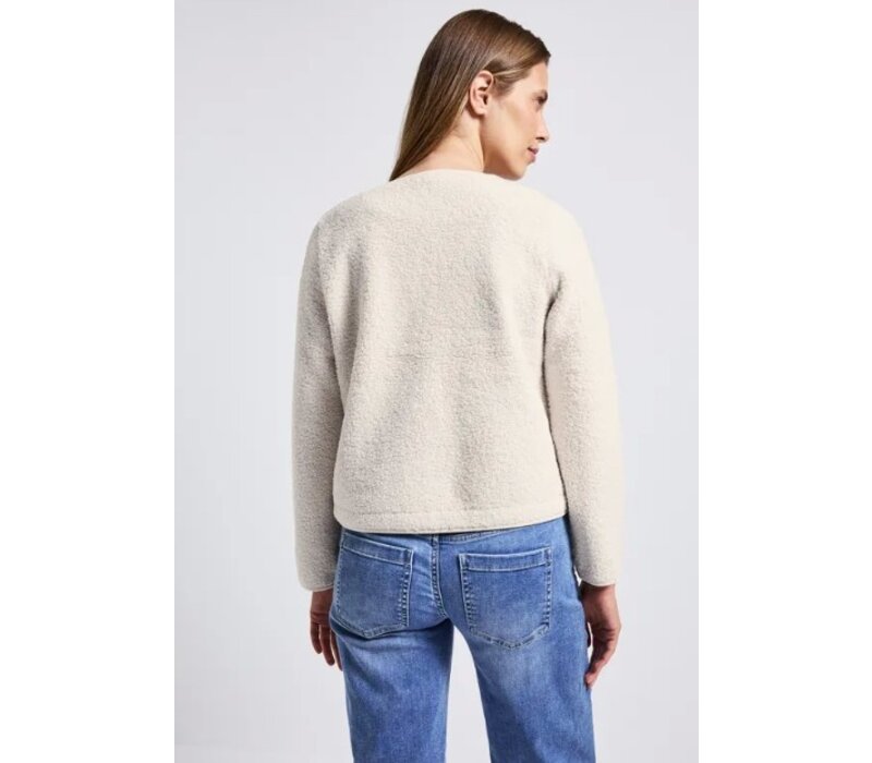Street One Cool Teddy Jacket Tusk Cream