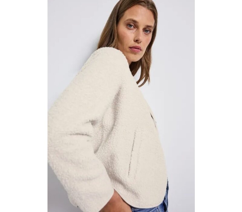 Street One Cool Teddy Jacket Tusk Cream