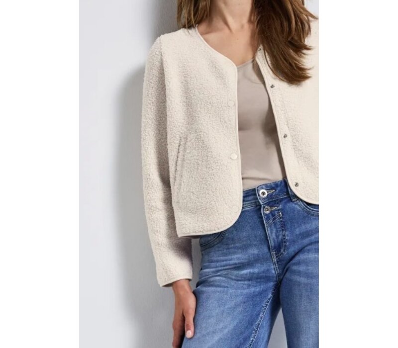 Street One Cool Teddy Jacket Tusk Cream