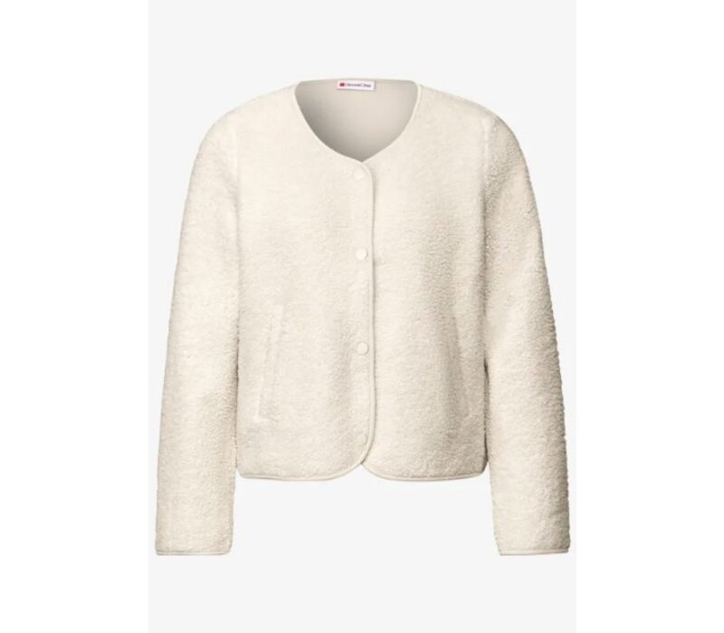 Street One Cool Teddy Jacket Tusk Cream