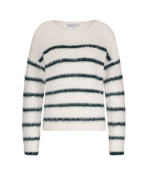 Red Button Red Button Fuzzy Sweater & Stripe Red Button Red Button Fuzzy Sweater & Stripe