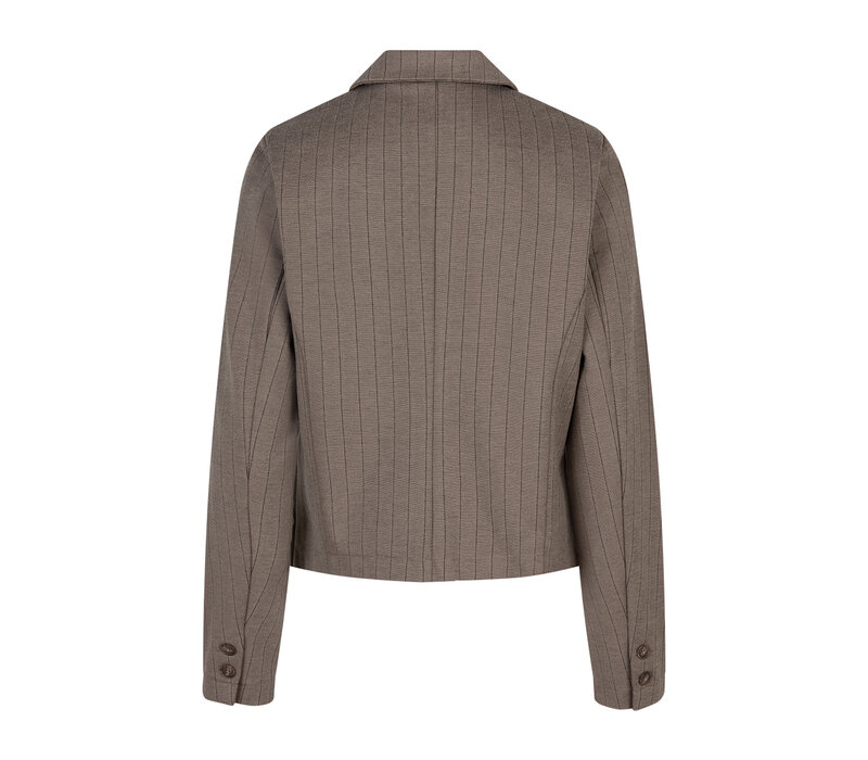 Red Button Skipper Punta Pinstripe Warm Taupe