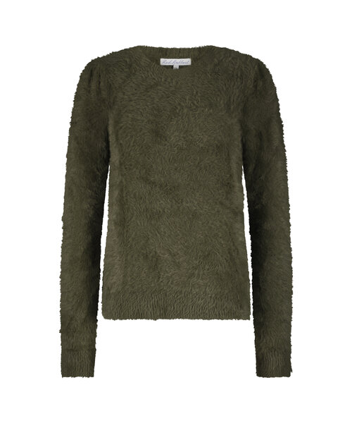 Red Button Red Button Fuzzy Puff Sleeve