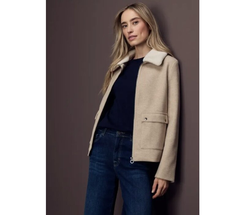Street One Short Jacket Soft Sand Melange