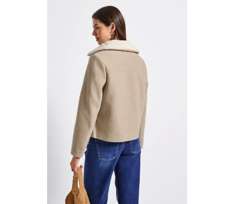 Street One Short Jacket Soft Sand Melange