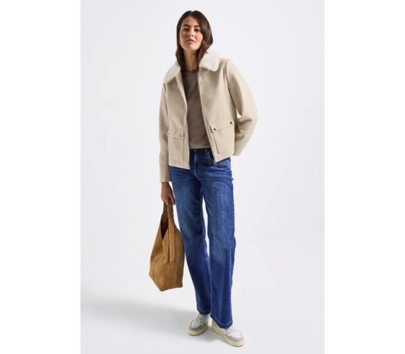 Street One Short Jacket Soft Sand Melange