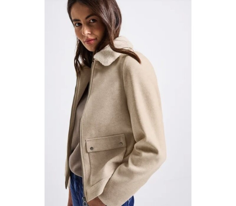 Street One Short Jacket Soft Sand Melange