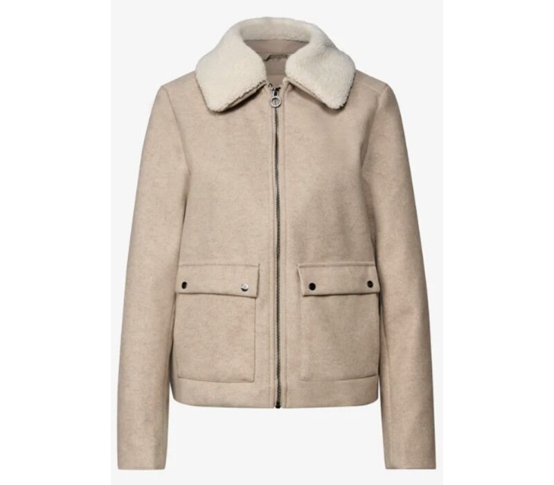 Street One Short Jacket Soft Sand Melange