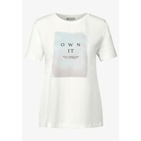 Street One Shaded Partprint Shirt Off White