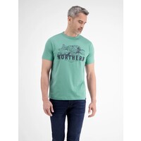 Lerros T-Shirt Serafino Fjord Blue