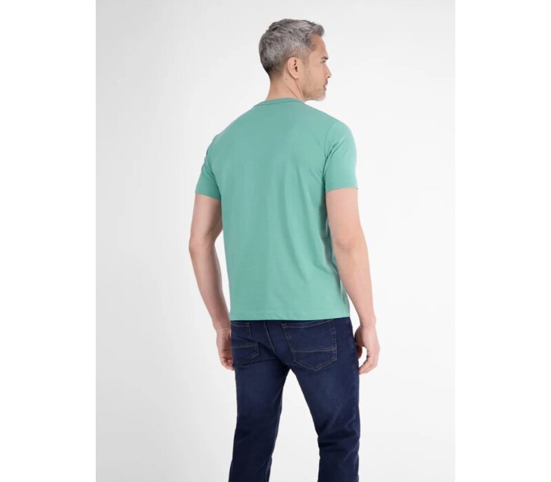 Lerros T-Shirt Serafino Fjord Blue