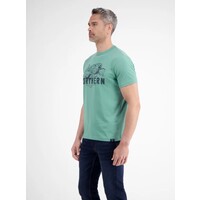 Lerros T-Shirt Serafino Fjord Blue