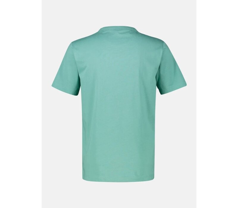 Lerros T-Shirt Serafino Fjord Blue