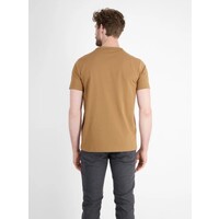 Lerros T-Shirt Serafino Light Coffee