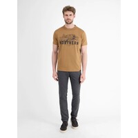 Lerros T-Shirt Serafino Light Coffee