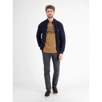 Lerros T-Shirt Serafino Light Coffee