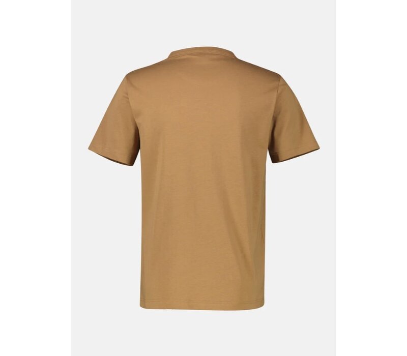 Lerros T-Shirt Serafino Light Coffee