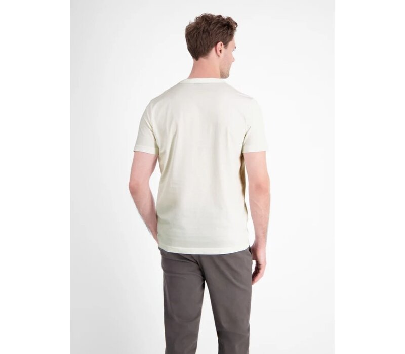 Lerros T-Shirt Serafino Broken White