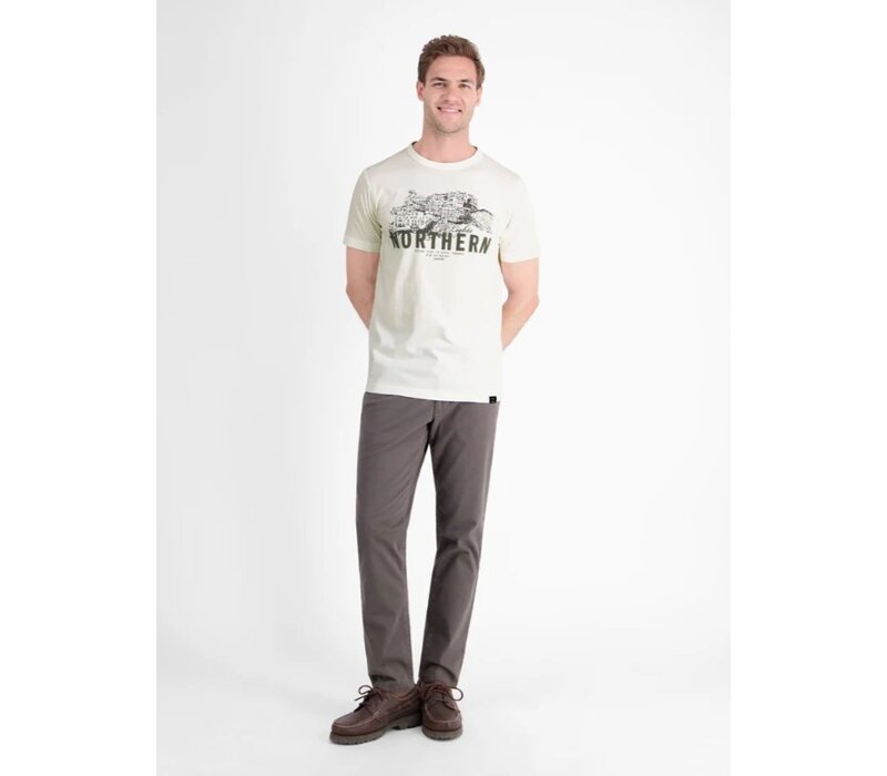 Lerros T-Shirt Serafino Broken White