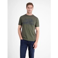 Lerros T-Shirt Serafino Nordic Olive