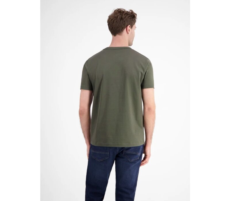 Lerros T-Shirt Serafino Nordic Olive