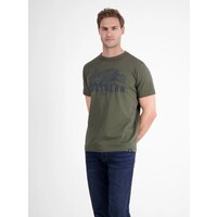 Lerros T-Shirt Serafino Nordic Olive