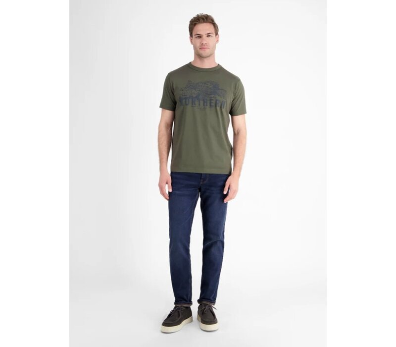 Lerros T-Shirt Serafino Nordic Olive