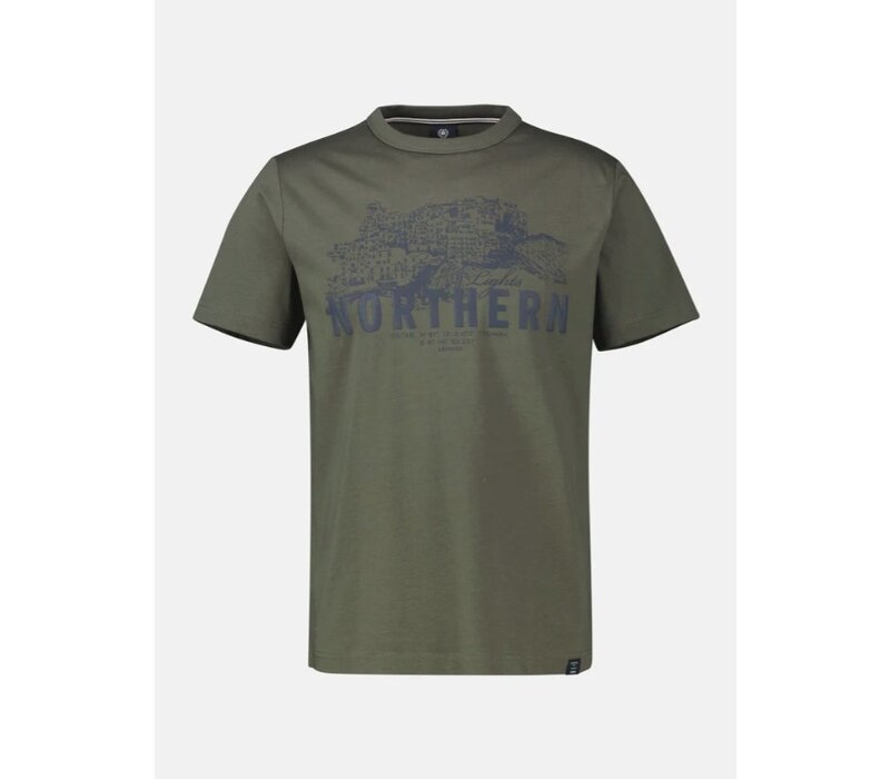 Lerros T-Shirt Serafino Nordic Olive