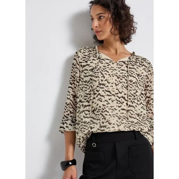 Street One Chiffon Tunic Blouse Smok 