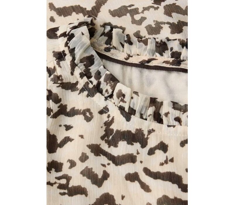 Street One Chiffon Tunic Blouse Smok Morning Beige