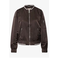 Street One Satin Bomber Blouson Deep Roast Brown