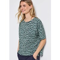 Street One Soft Printed Batwing Shirt Arona Blue